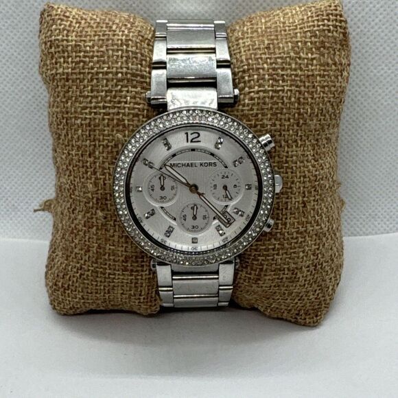 Michael Kors MK5353 Womens Silver Stainless Steel Analog Dial Wrist Watch JNA406 main image 4
